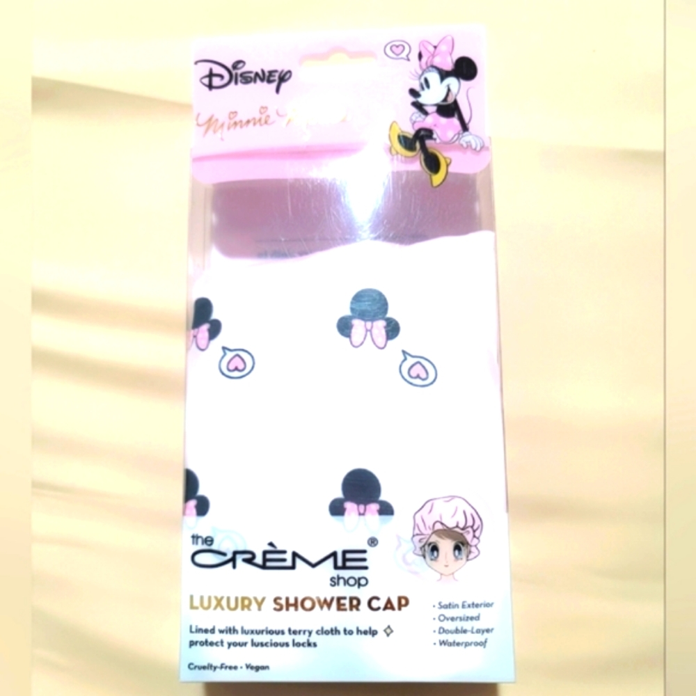 New The Creme Shop Disney Minnie Mouse Luxury Shower Cap Size 2.9 oz